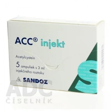 АЦЦ Инъект (ACC Inject) 300 мг/3 мл, 5 ампул
