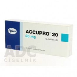Аккупро (Accupro) 20 мг, 30 таблеток