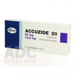 Аккузид (Accuzide) 20 мг+12.5 мг, 30 таблеток