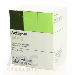 Актилизе (Actilyse) 20 мг (20 мг+20 мл), 1 комплект