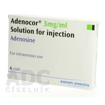 Аденокор (Adenocor) 6 мг/2 мл, 6 ампул