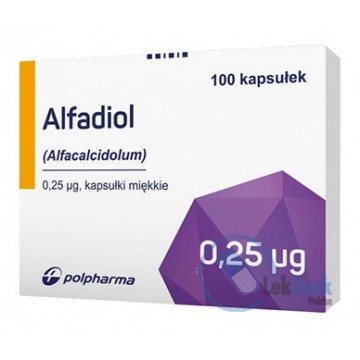 Альфадиол (Alfadiol) 0.25 мкг, 100 капсул