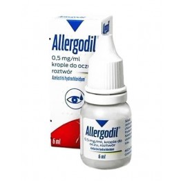 Аллергодил (Allergodil) капли глазные 0.05 %, 6 мл