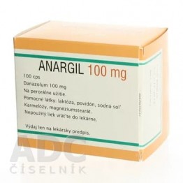 Анагрил (Anargil) 100 мг, 100 капсул