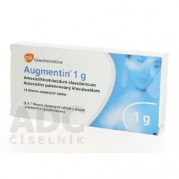 Аугментин (Augmentin) 1000 мг, 14 таблеток
