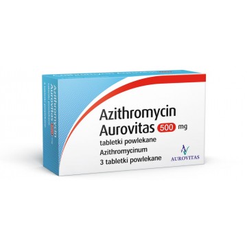 Азитромицин (Azithromycin) Aurovitas 500 мг, 3 таблетки