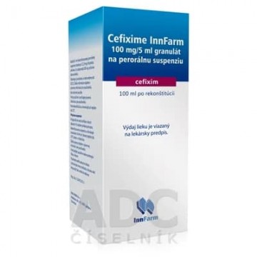 Цефиксим (Cefixime) InnFarm суспензия 100 мг/5 мл, 100 мл