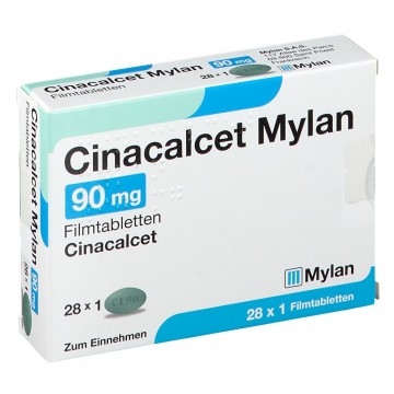 Цинакальцет (Cinacalcet) Mylan 90 мг, 28 таблеток