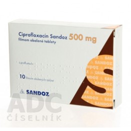 Ципрофлоксацин (Ciprofloxacin) Sandoz 500 мг, 10 таблеток