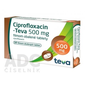 Ципрофлоксацин (Ciprofloxacin) Teva 500 мг, 10 таблеток