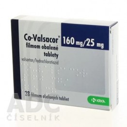 Ко-Вальсакор (Co-Valsacor) 160 мг/25 мг, 28 таблеток