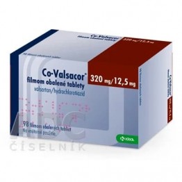 Ко-Вальсакор (Co-Valsacor) 320 мг/12.5 мг, 98 таблеток