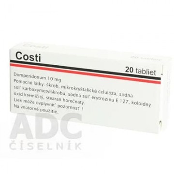 Кости (Costi) 10 мг, 20 таблеток