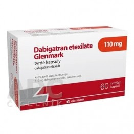 Дабигатрана Этексилат (Dabigatran Etexilate) Glenmark 110 мг, 60 капсул