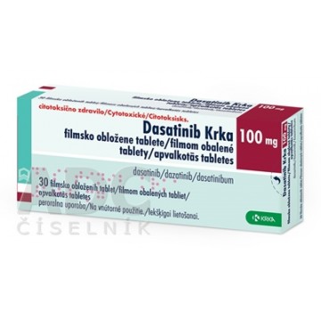 Дазатиниб (Dasatinib) Krka 100 мг, 30 таблеток