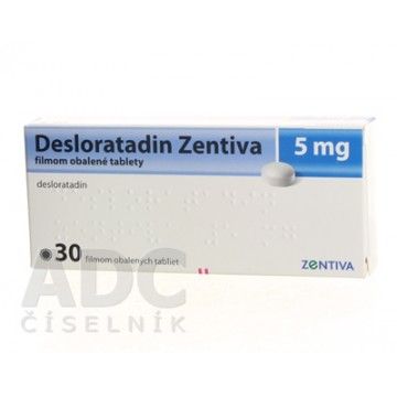 Дезлоратадин (Desloratadine) Zentiva 5 мг, 30 таблеток