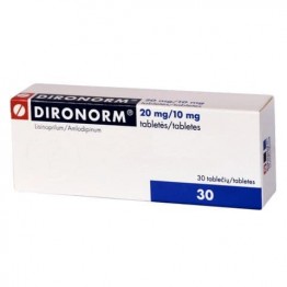 Диронорм (Dironorm) 20 мг+10 мг, 30 таблеток