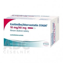 Эзетимиб/Аторвастатин (Ezetimib/Atorvastatin) STADA 10 мг/40 мг, 90 таблеток