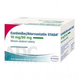 Эзетимиб/Аторвастатин (Ezetimib/Atorvastatin) STADA 10 мг/80 мг, 90 таблеток