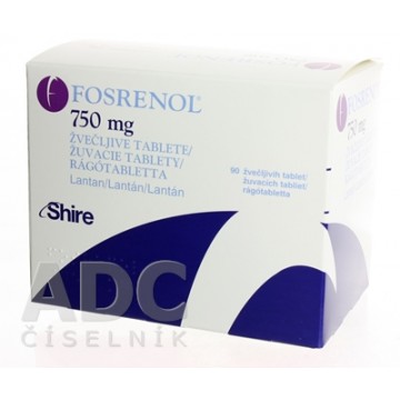 Фосренол (Fosrenol) 750 мг, 90 таблеток