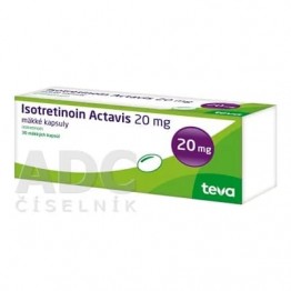 Изотретиноин (Isotretinoin) Actavis 20 мг, 30 капсул