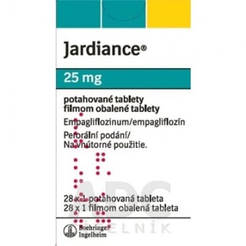 Джардинс (Jardiance) 25 мг, 28 таблеток