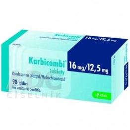 Карбикомби (Karbicombi) 16 мг/12.5 мг, 98 таблеток