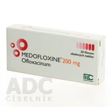 Медофлоксин (Medofloxine) 200 мг, 20 таблеток