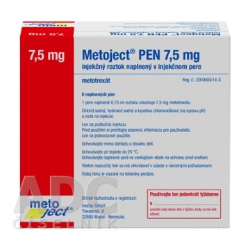 Методжект (Metoject) PEN 7.5 мг/0.15 мл, 6 шт.