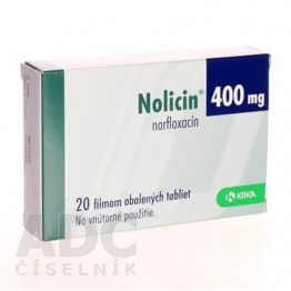 Нолицин (Nolicin) 400 мг, 20 таблеток