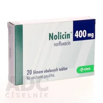 Нолицин (Nolicin) 400 мг, 20 таблеток