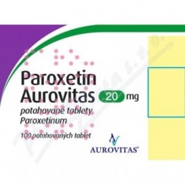 Пароксетин (Paroxetine) Aurovitas 20 мг, 30 таблеток