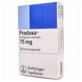 Прадакса  (Pradaxa) 75 мг, 30 капсул