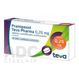 Прамипексол (Pramipexol) Teva 0.26 мг, 30 таблеток