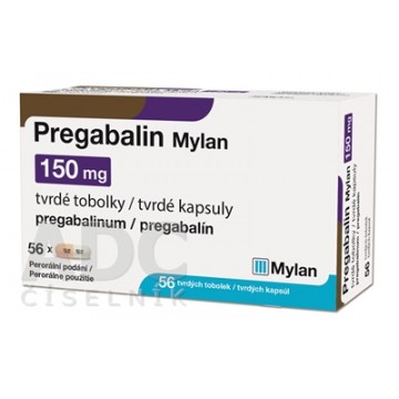 Прегабалин (Pregabalin) Mylan 150 мг, 56 капсул