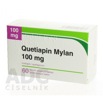 Кветиапин (Quetiapine) Mylan 100 мг, 60 таблеток