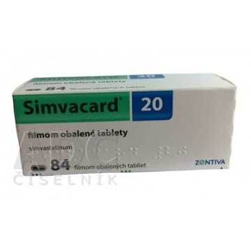 Симвакард (Simvacard) 20 мг, 84 таблеток