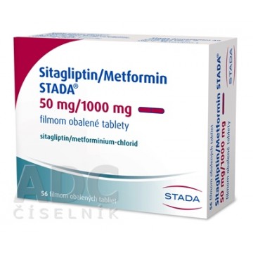 Ситаглиптин/Метформин STADA 50 мг/1000 мг, 56 таблеток