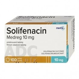 Солифенацин (Solifenacin) Medreg 10 мг, 100 таблеток