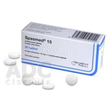 Спасмед (Spasmed) 15 мг, 50 таблеток