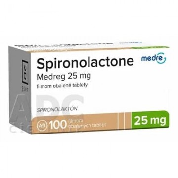 Спиронолактон (Spironolactone) Medreg 25 мг, 100 таблеток