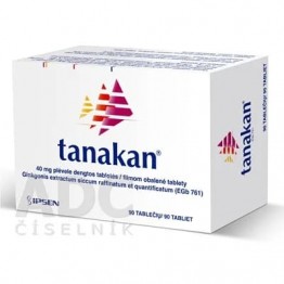 Танакан (Tanakan) 40 мг, 90 таблеток