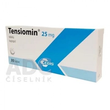 Тензиомин (Tensiomin) 25 мг, 30 таблеток