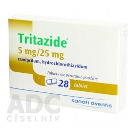 Тритазид (Tritazide) 5 мг/25 мг, 30 таблеток