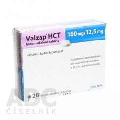 Валзап Плюс (Valzap HCT) 160 мг/12.5 мг, 98 таблеток
