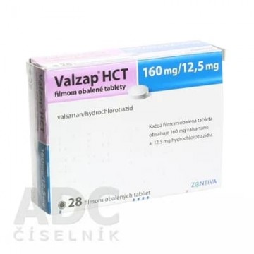 Валзап Плюс (Valzap HCT) 160 мг/12.5 мг, 98 таблеток