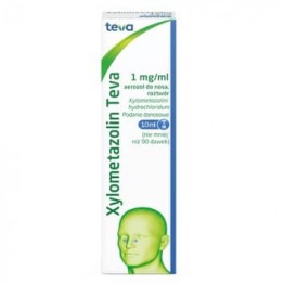 Ксилометазолин (Xylometazolin) Teva 0.1% спрей для носа, 10 мл