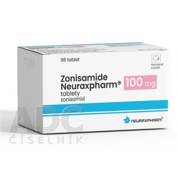 Зонисамид (Zonisamide) Neuraxpharm 100 мг, 98 таблеток