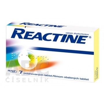 Реактин (Reactine) 10 мг, 7 таблеток